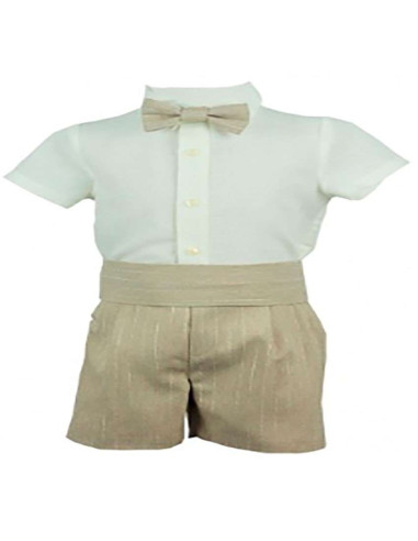 Conjunto de vestir manga corta y bermuda niño 