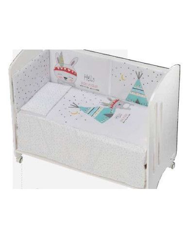 Cuna Lovely bebé + coordinado tipi oso 