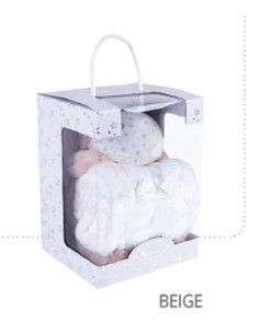 Caja regalo hipopótamo manta bebé  2