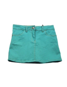 Falda corta verde niña 