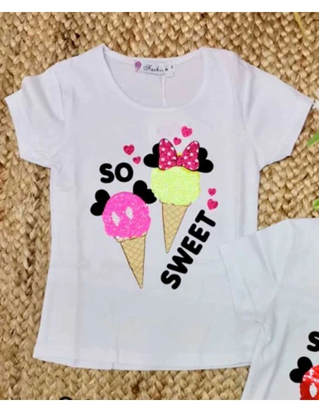 Camiseta manga corta sweet niña 