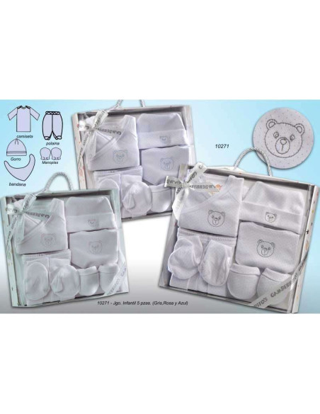 Caja regalo osito primera puesta 