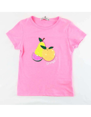 Ropa para bebe Camiseta manga corta fruta niña