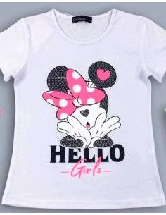 Camiseta manga corta hello niña [product.brand] 1 - Ropa para Bebé | dyley | 