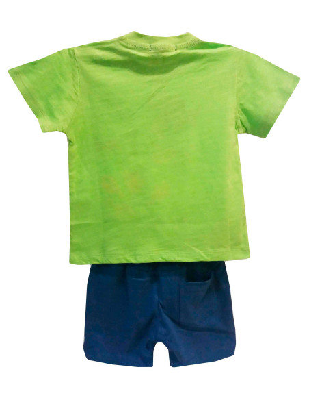 Conjunto manga corta langosta bebé niño 