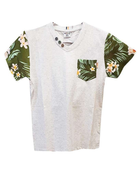 Camiseta manga corta con bolsillo niño 