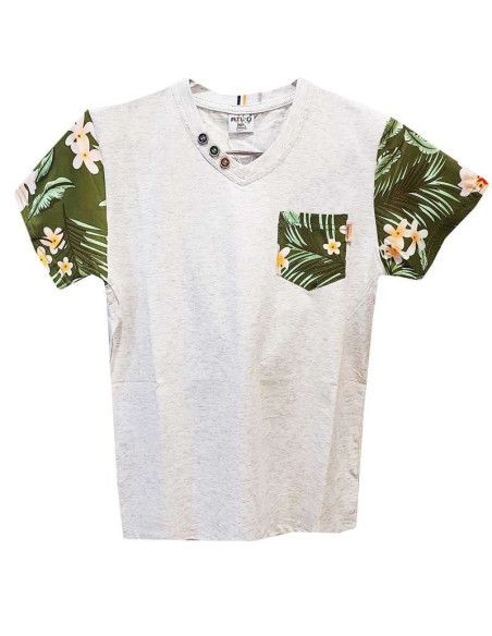 Camiseta manga corta con bolsillo niño 