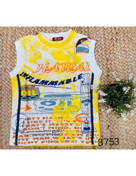 Camiseta tirante ancho Hawai niño 