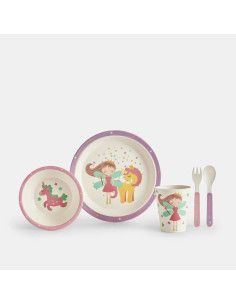 Vajilla 5 piezas fantasia infantil  2