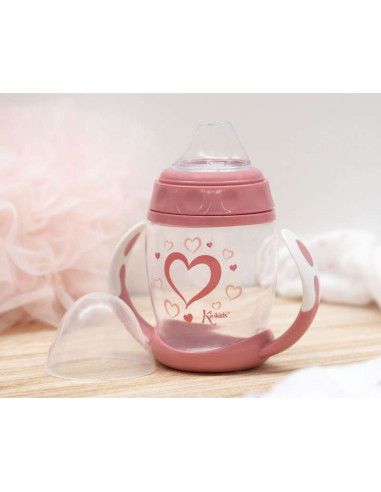 Taza aprendizaje rosa 