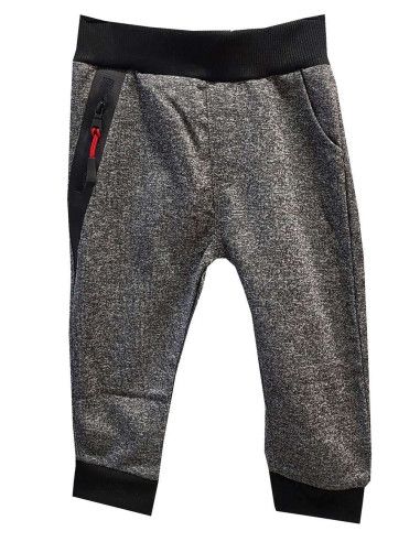Pantalón chándal con cremallera bebé niño 