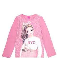 Camiseta manga larga top model NYC niña 