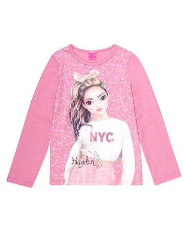 Camiseta manga larga top model NYC niña 