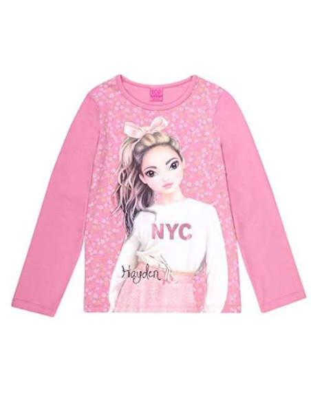 Camiseta manga larga top model NYC niña 