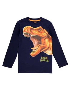 Camiseta manga larga dino t-rex niño 