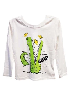 Camiseta manga larga cocodrilo niño 