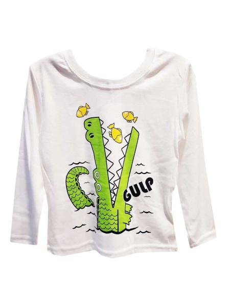 Camiseta manga larga cocodrilo niño 