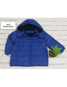 Abrigo con capucha acolchado niño 