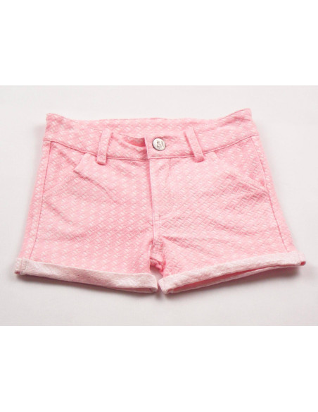 Pantalón rosa corto niña 