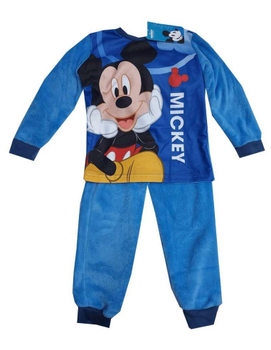 Pijama manga larga coralina mickey niño 