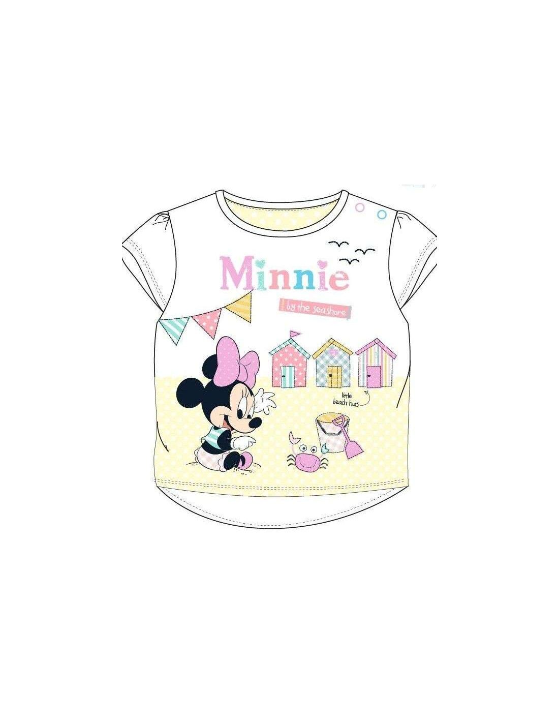 Ropa bebe niña | Camiseta manga corta Minnie bebé niña | dyley Talla 6 Meses