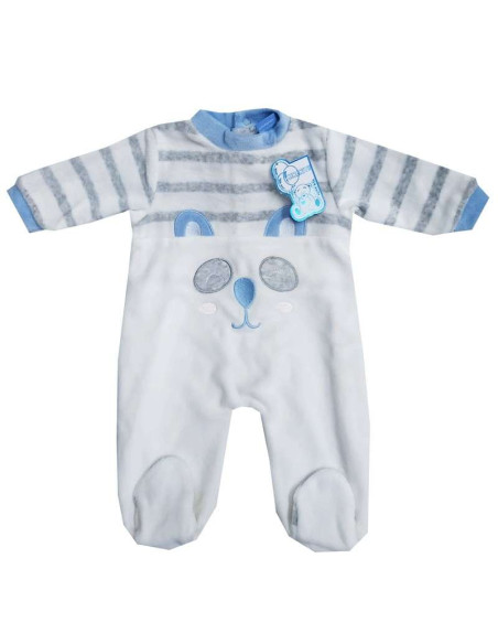 Pijama largo tundosado animalito bebé 