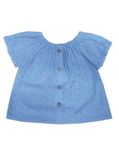 Blusa perforada para niña 