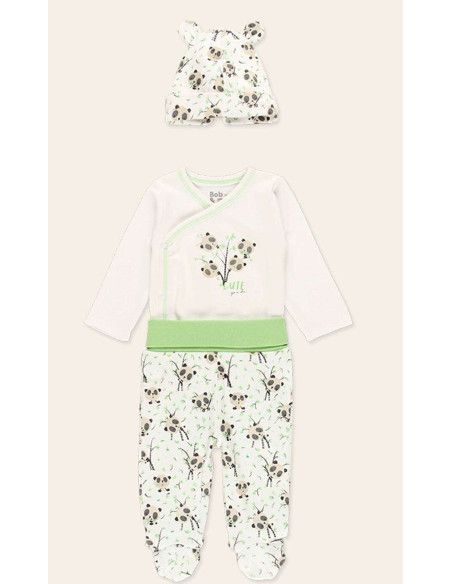 Pack 3 piezas panda y bambú primera puesta [product.brand] 1 - Ropa para Bebé | dyley | 