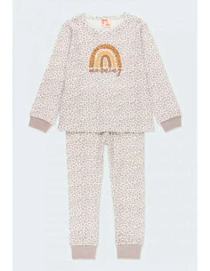 Pijama manga larga print niña 