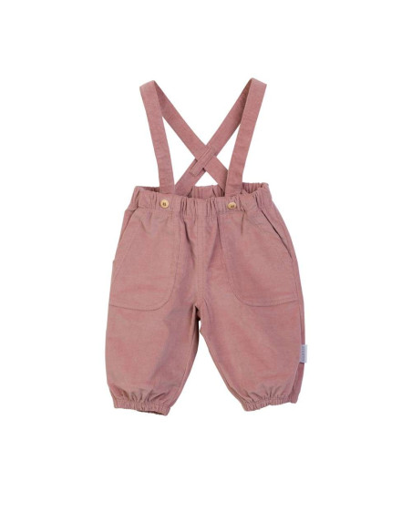 Pantalón con tirantes de bebé niña 