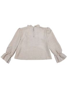 Blusa manga larga beig niña  2