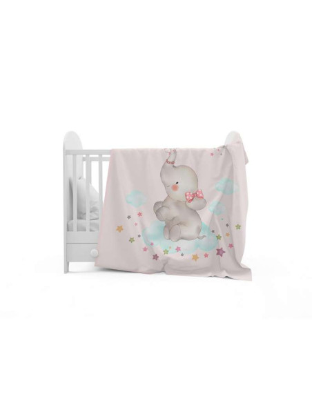 Manta cuna elefante rosa bebé [product.brand] 3 - Ropa para Bebé | dyley | 