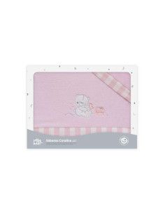 Sabana cuna coralina honey bear rosa  2