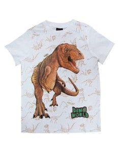 Camiseta manga corta dino world niño 