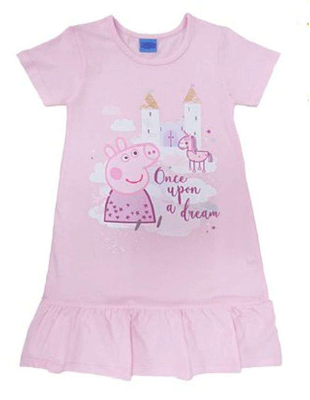 Vestido manga corta Pepa pig niña 