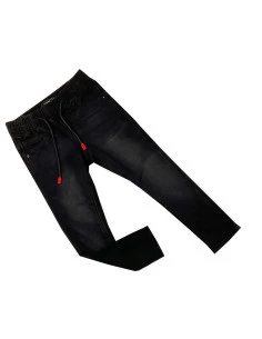 Pantalón tejano con goma negro de niño 