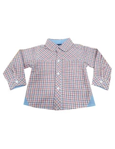 Camisa manga larga cuadritos bebé niño 