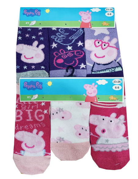 Pack calcetín Pepa pig 