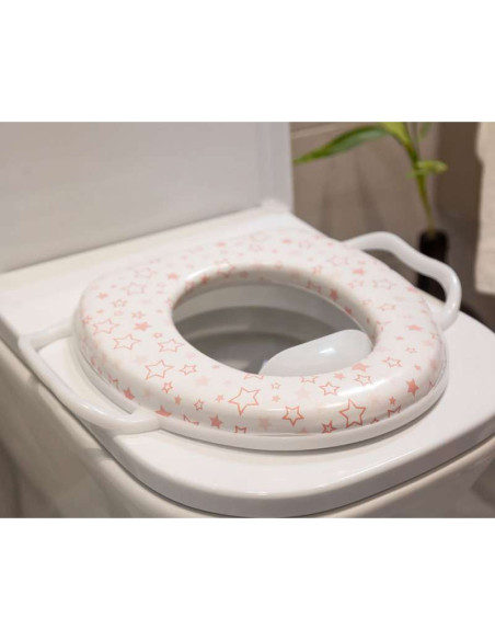 Reductor de asiento wc rosa 