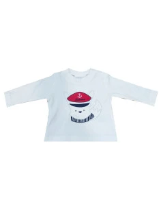 Camiseta manga larga oso bebé niño 