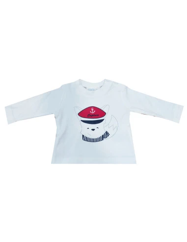 Camiseta manga larga oso bebé niño 