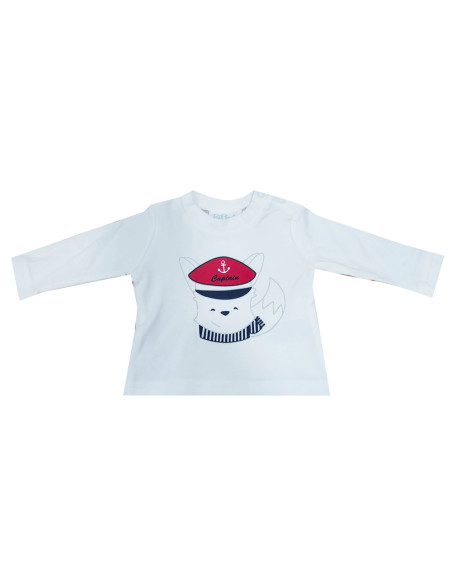 Camiseta manga larga oso bebé niño 