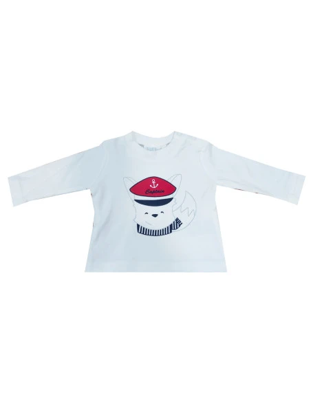 Camiseta manga larga oso bebé niño 
