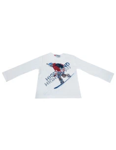 Camiseta manga larga esquí bebé niño 