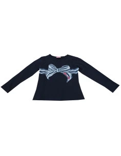 Camiseta manga larga lazo niña 