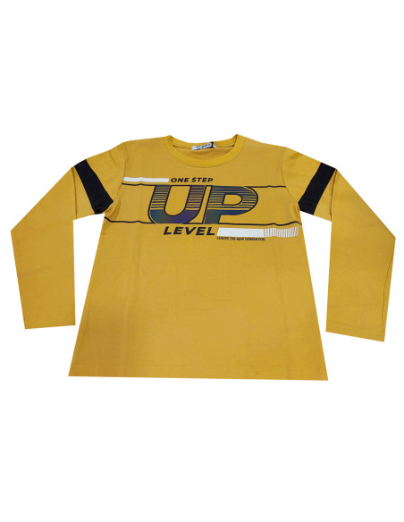 Camiseta manga larga UP amarillo niño 