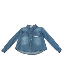 Camisa manga larga denim niño 