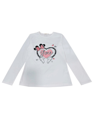 Camiseta manga larga only you niña 