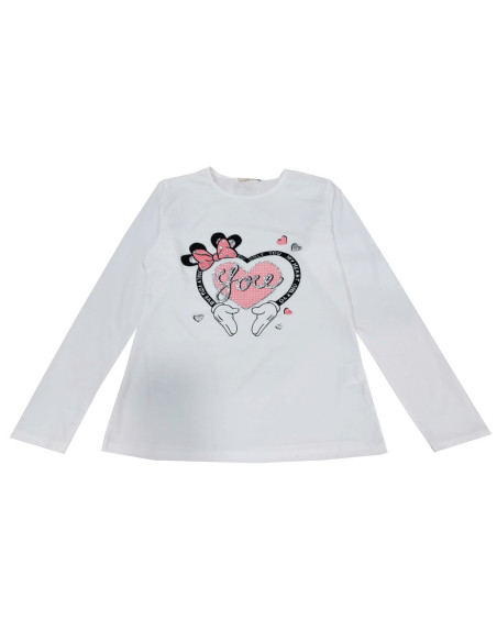 Camiseta manga larga only you niña 