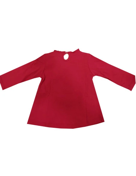 Camiseta manga larga fina corazón bebé niña 